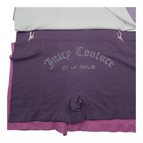 Juicy Couture 5 Pk Womens Intimates BoyShorts Panties Large Nylon/Spandex - Picture 9 of 13